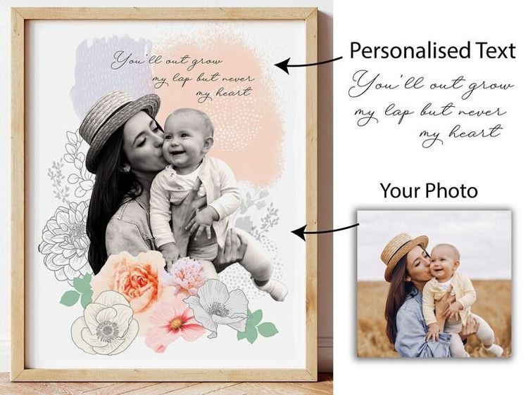 Personalised First Mother’s Day Photo Print