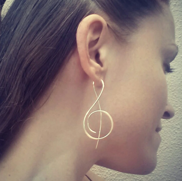 Treble Clef Earrings