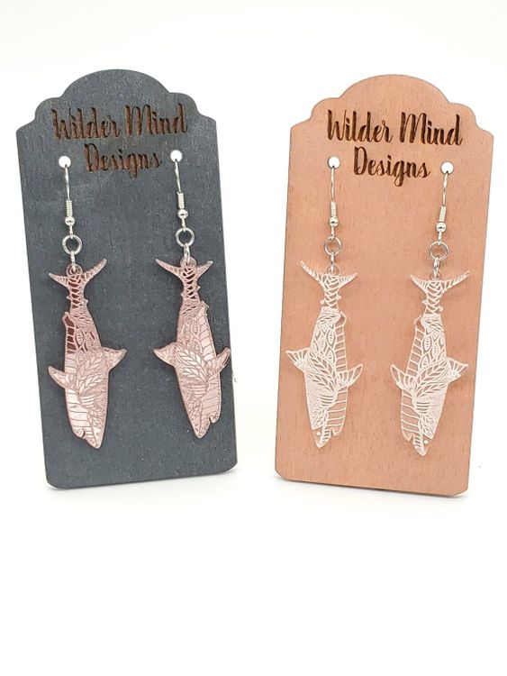 Acrylic Shark Earrings