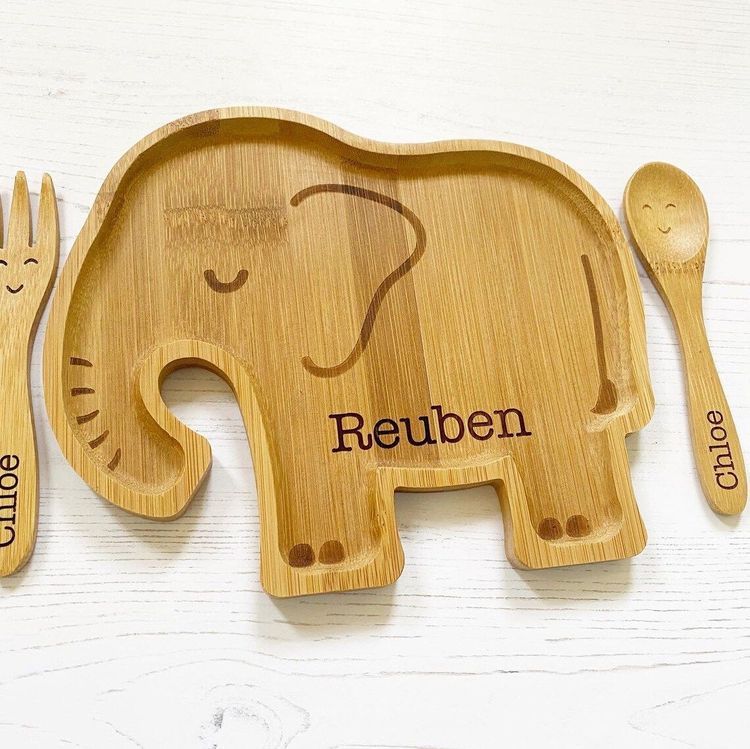 Engraved Bamboo Plate