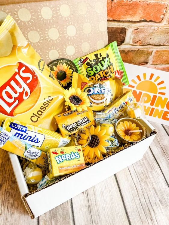 Little Box of Sunshine SUNFLOWER Care Package