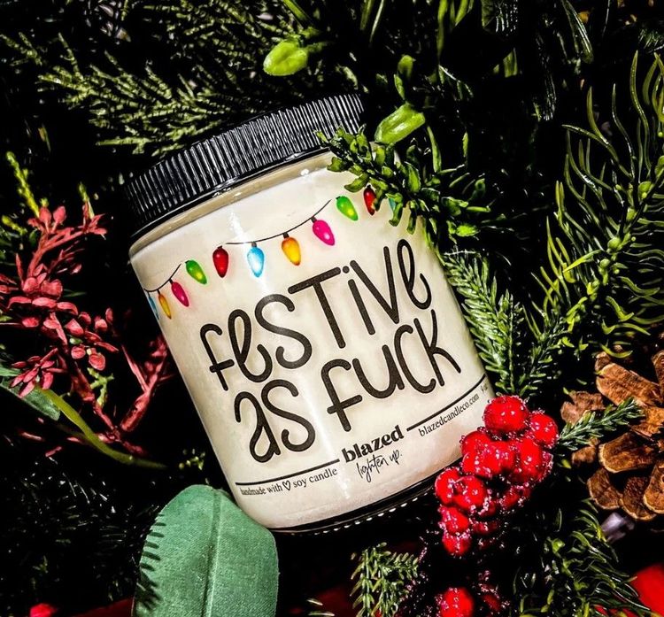 Festive As Fuck Candle