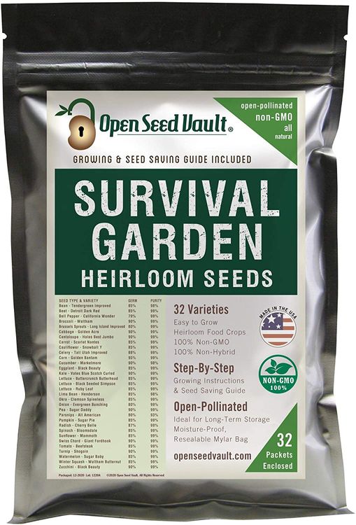 Variety Pack Survival Gear Food Seeds