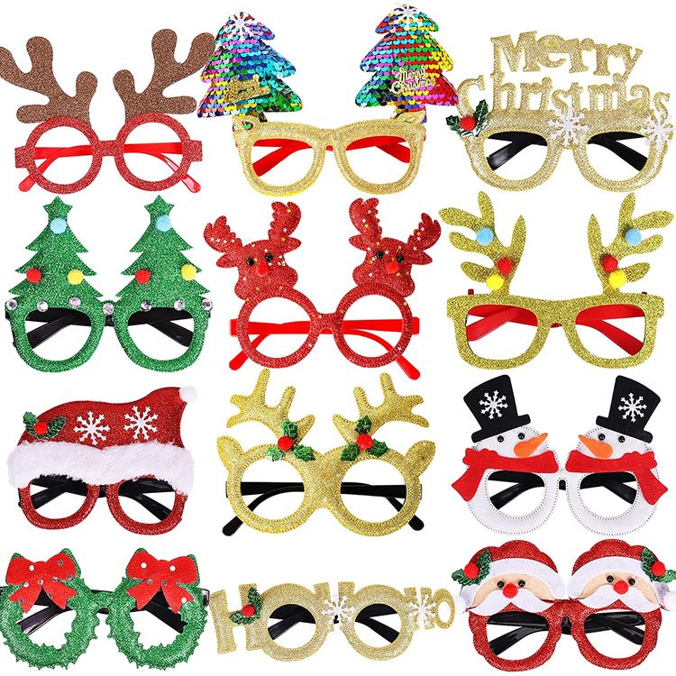 Frames Christmas Decoration Costume Eyeglasses