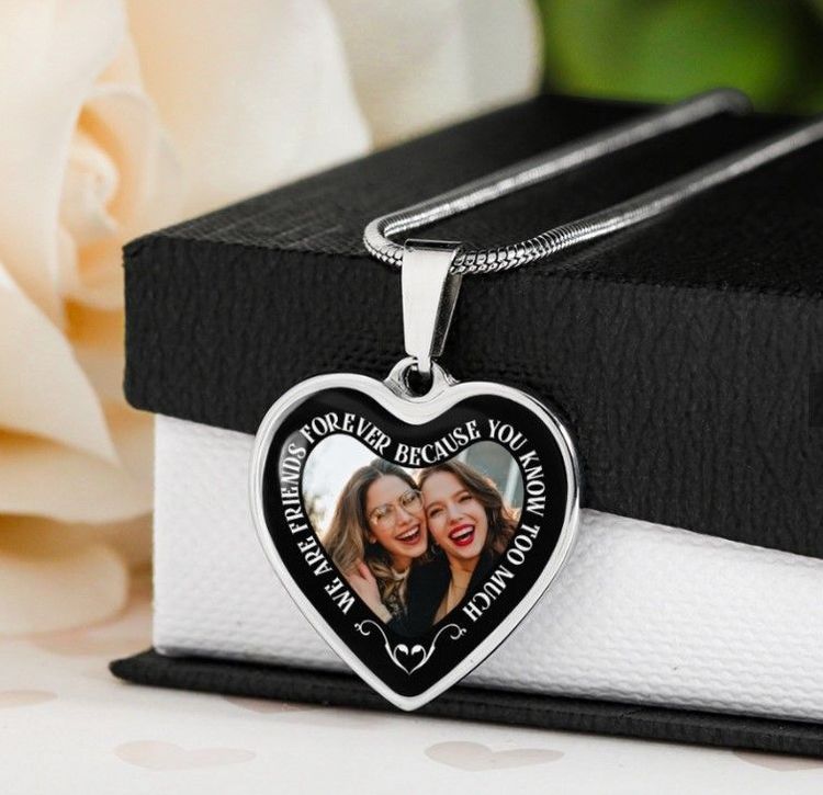 Silver Heart Necklace For Friends’ Anniversary Gifts