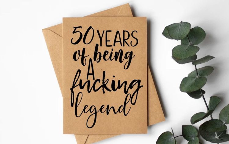 Funny 50th Birthday Card