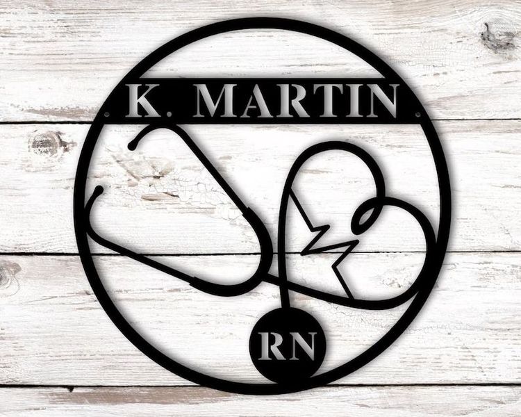 Personalized Nurse Sign