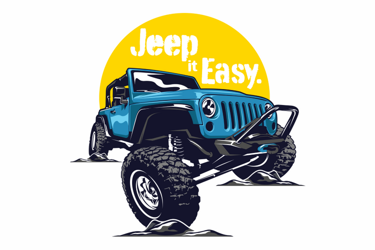 Drawing Offroad Vehicle Jeep Khaki Stock Vector (Royalty Free) 186453041 |  Shutterstock