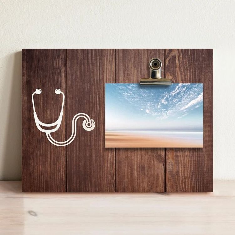 Frame Stethoscope Medical Doctor Button