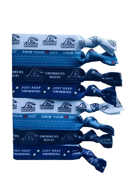 8 Piece Swimming Hair Elastic Set