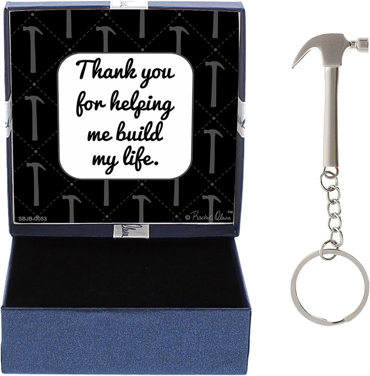 My Dad My Hero Black Metal Key Ring in Gift Tin