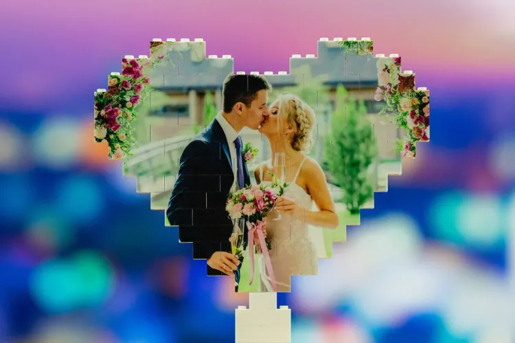 Heart Photo Block