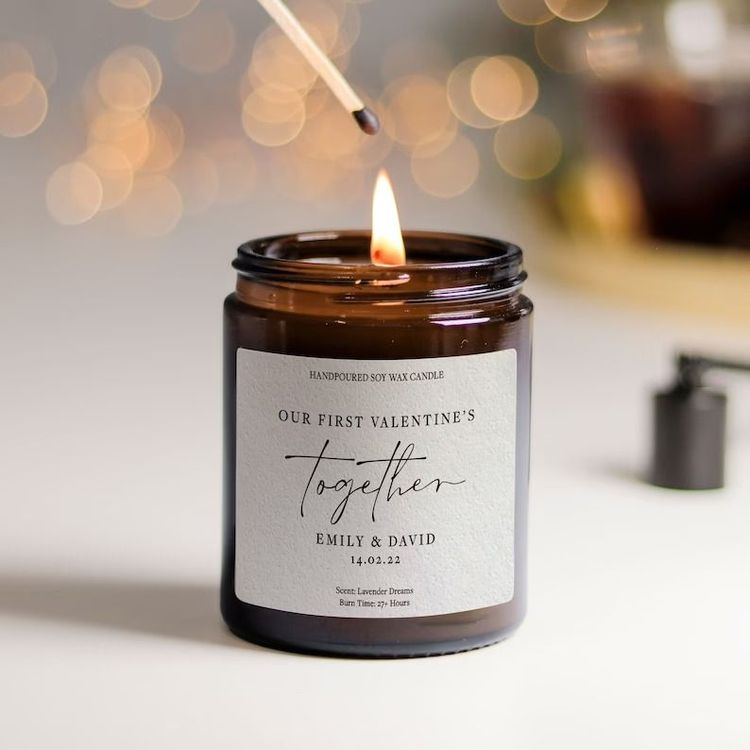 Personalised Scented Soy Candle