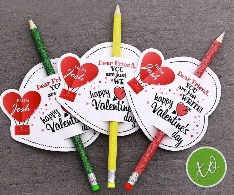 Valentines Day Classgifts Favors Favor Bags Pens Kids 