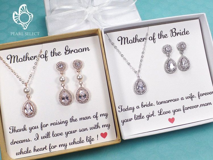 Mother of Bride Jewelry, Wedding Gifts for Mom