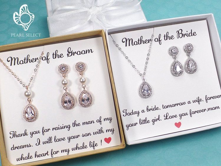 Mother Of The Groom Gifts Mom Gift From Son Mother Of Groom Necklace Mom  Wedding Gift