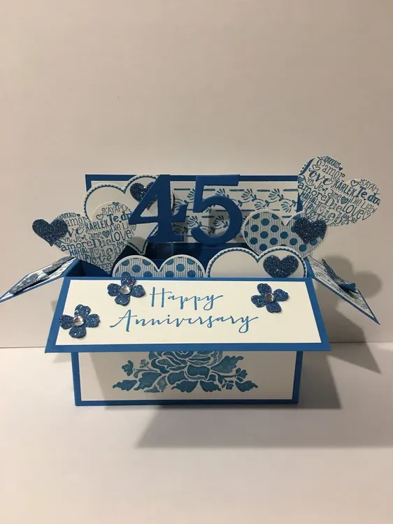 5th Anniversary Gift: Personalized Blue Sapphire Rose: Love Is A Rose