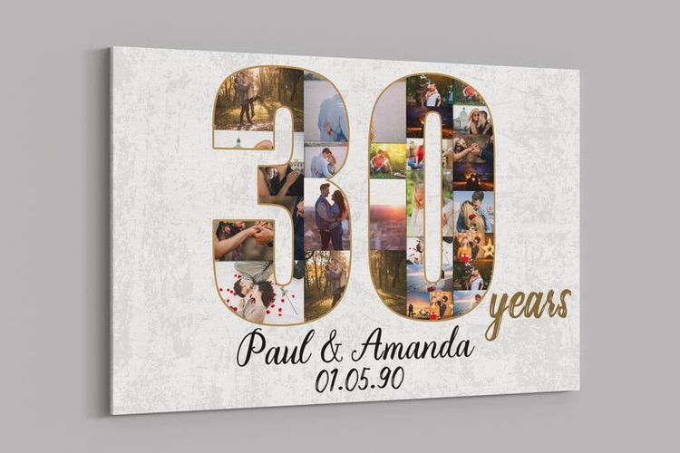 Personalised 30th Birthday Gifts for Her Photo Album UV-606