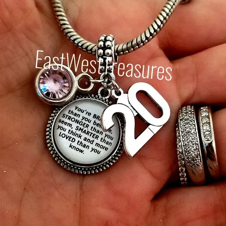 Happy 20th Birthday Gifts For Women Girls, 20 Years Old Necklace