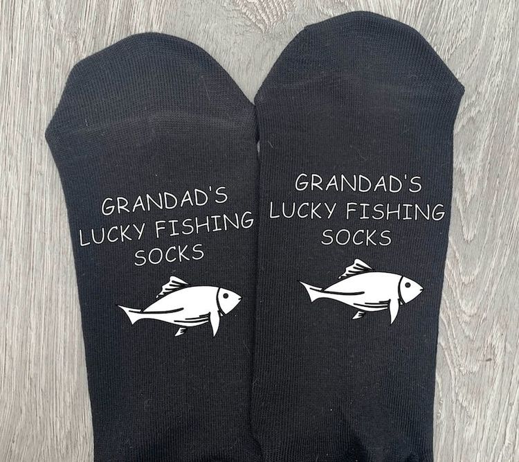 Fishing Socks Gift Fish 'my Lucky Fishing Socks' for Men Dad