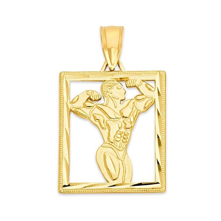 ~Never Give Up Bodybuilder Gifts Weightlifting Bodybuilding Weight Loss  Necklace