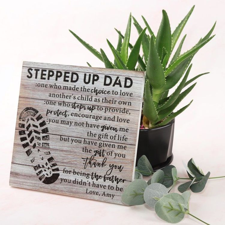 Stepped Up Dad Who Choice To Love Another's Child As Their Own Father's Day  - Stepped Up Dad Who Choice To Love - Sticker