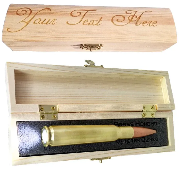 7 Year Anniversary Gift for Men Bullet Pen & Gift Box Unique