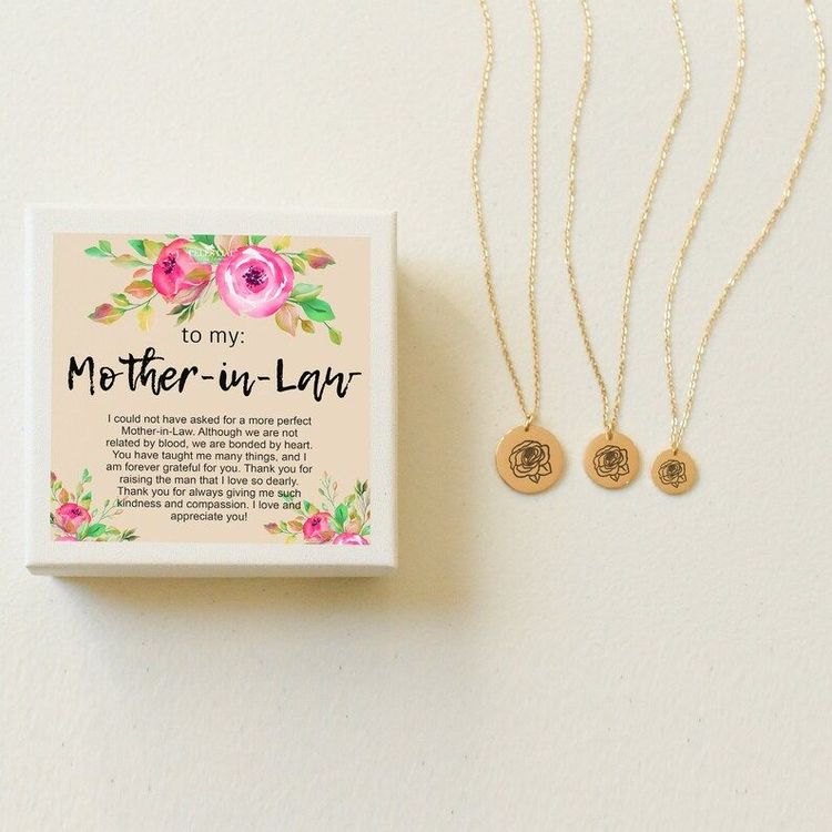 Mother-in-law Christmas Perfect Gifts, Mother-in-law Sunflower Bracelet, Motivational Mother-in-law Message Card Gifts, Birthday Gifts for Mother-In