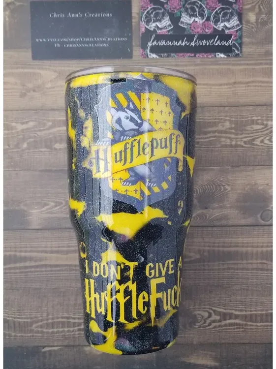 Hufflepuff Glitter Cup