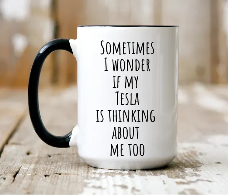 Tesla Gift Keep Calm and Drive a Tesla Mug Gifts for Tesla Cat Lover Tesla  Coffee Cup Tesla Owner Gift 