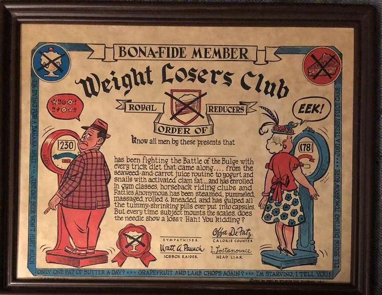 Petley Studios Novelty Weight Loss Club