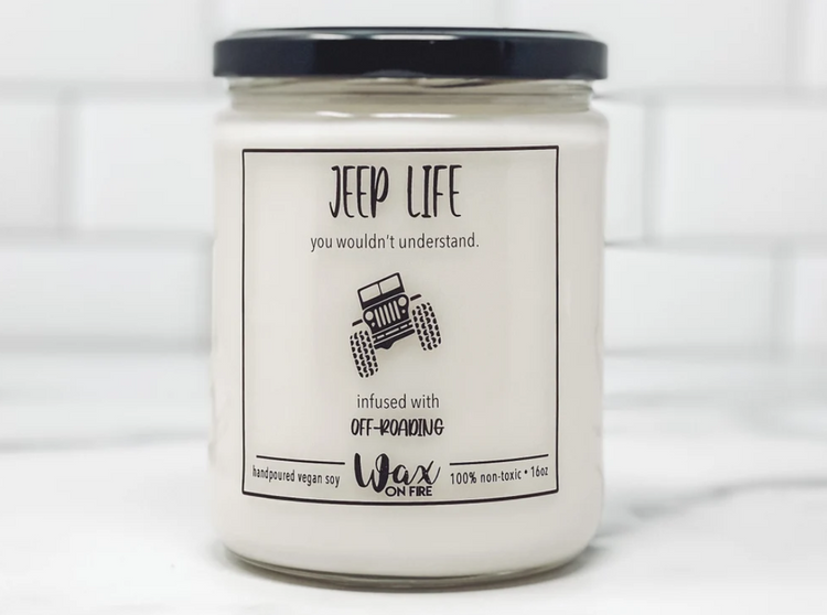 Funny Jeep Candles