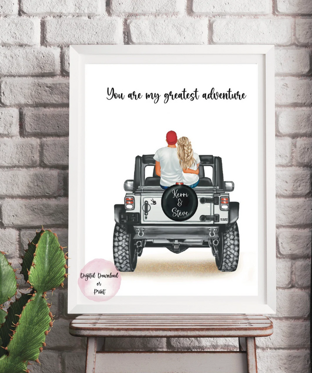 Personalized Jeep Print
