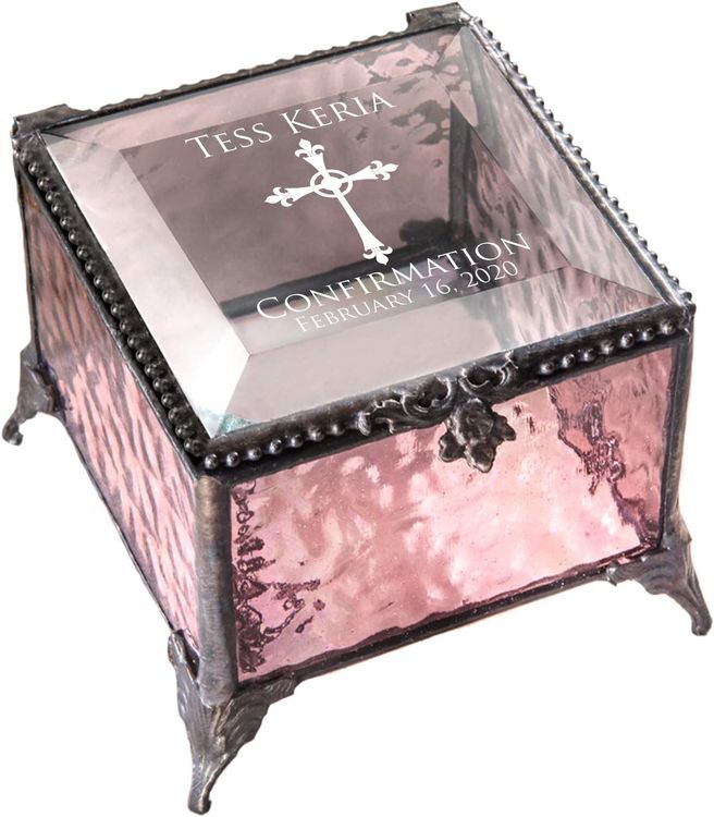 Glass Engraved Jewelry J Devlin Box