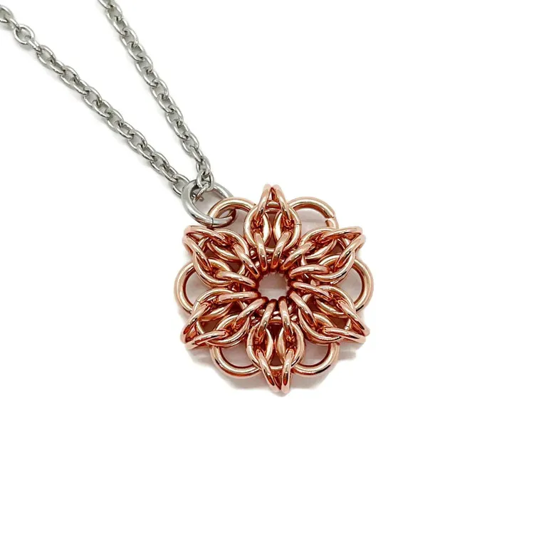 Copper Jump Rings Necklace