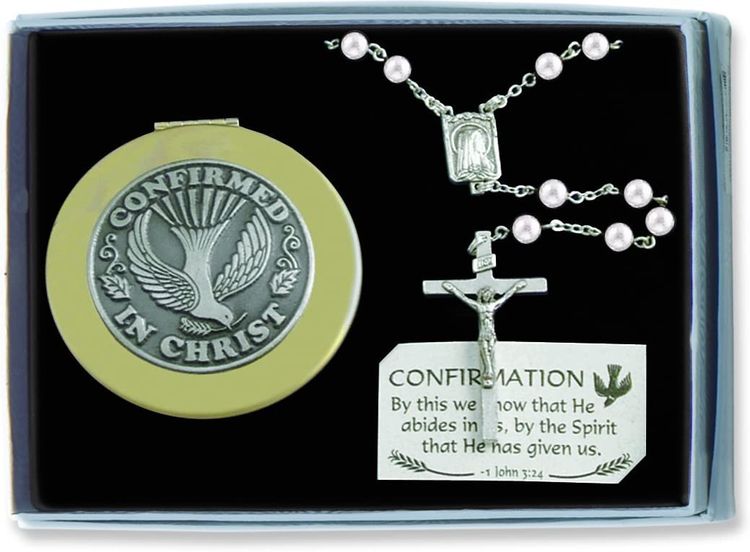 Pearl Rosary with Keepsake