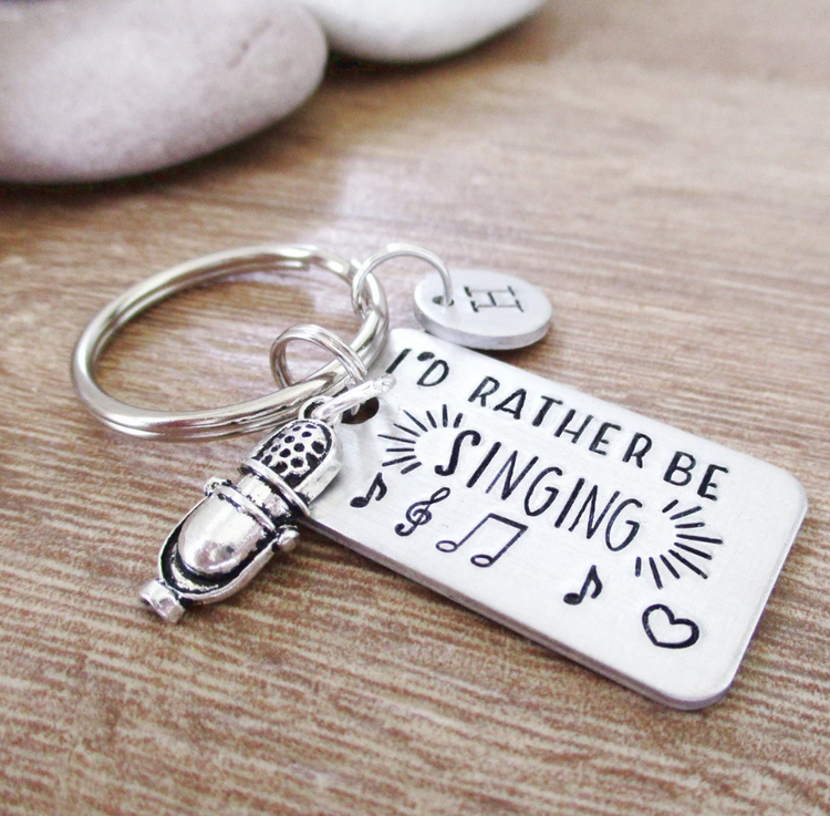 I’d Rather Be Singing Keychain