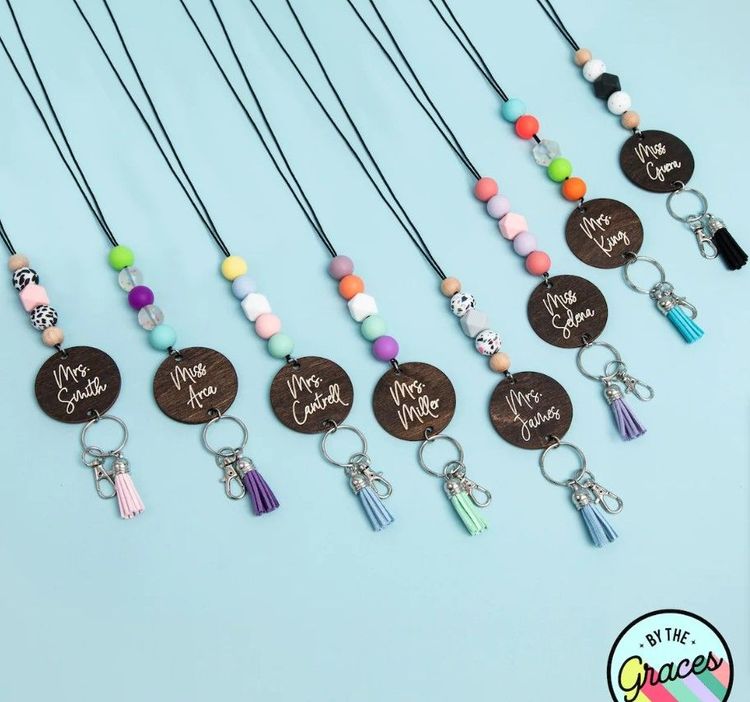 Personalized Beaded Lanyard