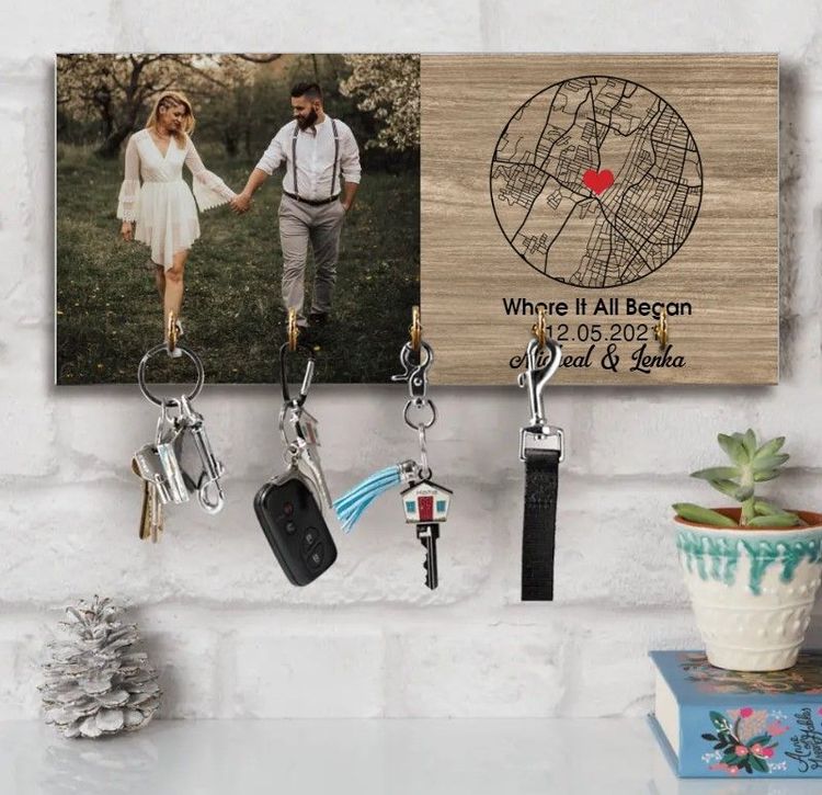 Unique Where It All Began Key Holder