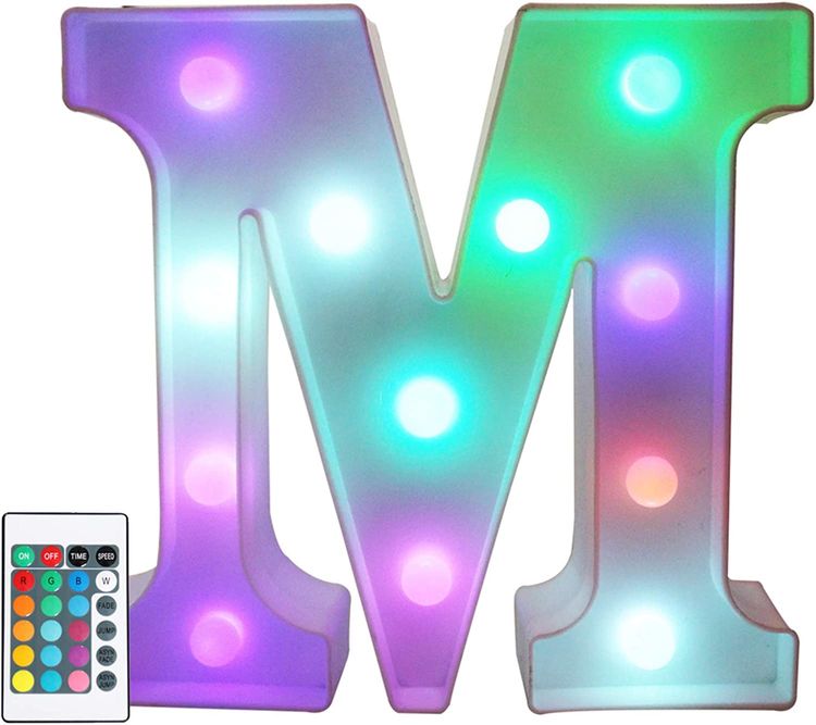 Colorful LED Marquee Letter Lights