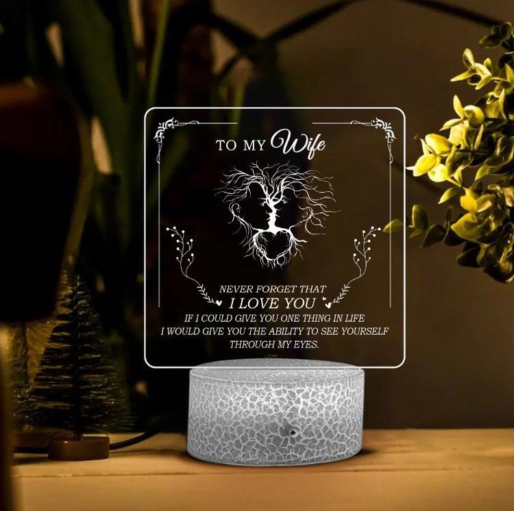 Never Forget That I Love You 3D LED Light