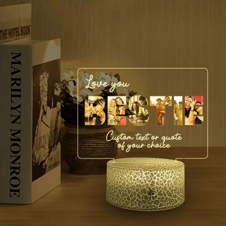 Personalized Friendship Anniversary Printed Night Light