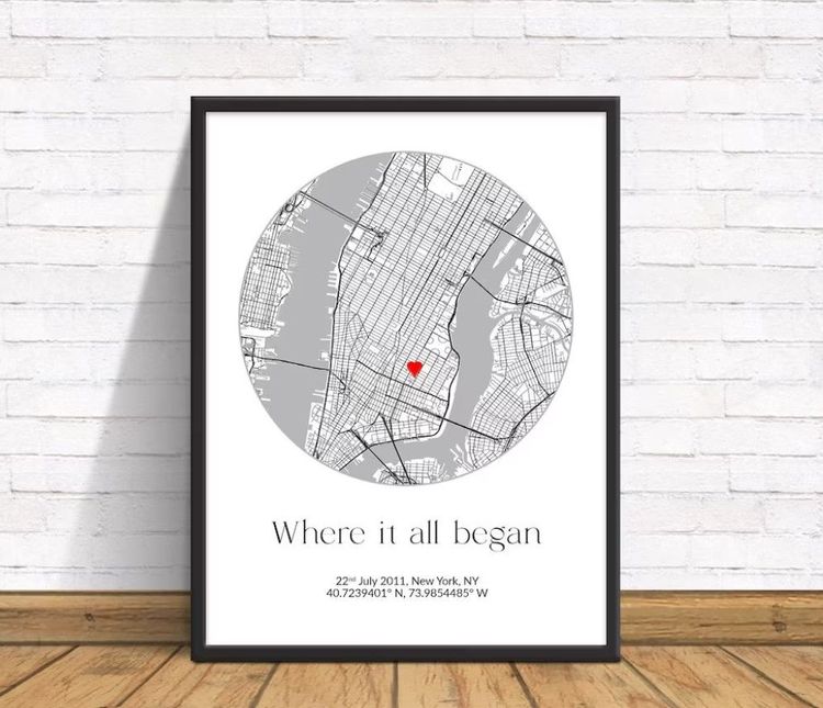 Where It All Began Map Print