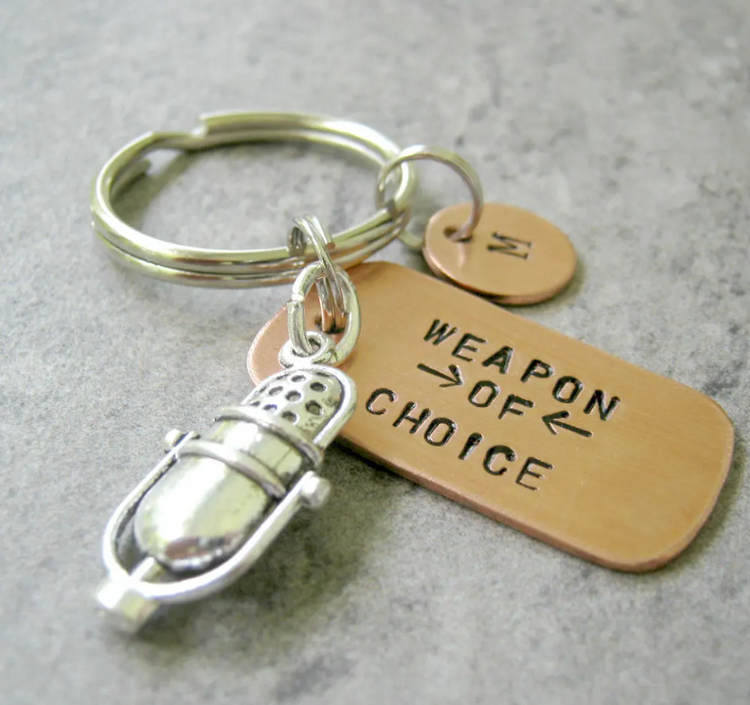 Microphone Keychain