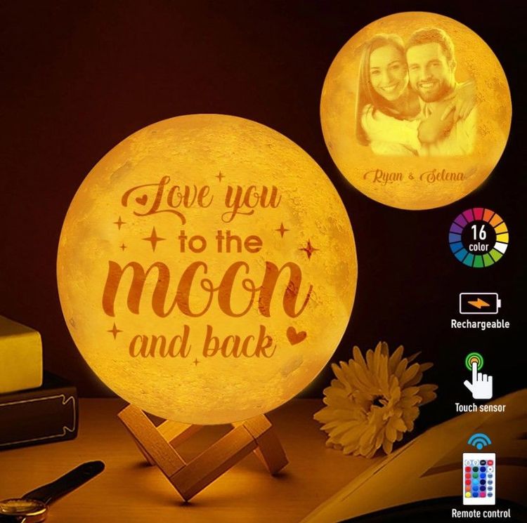 Great Love You to The Moon and Back Moon Lamp