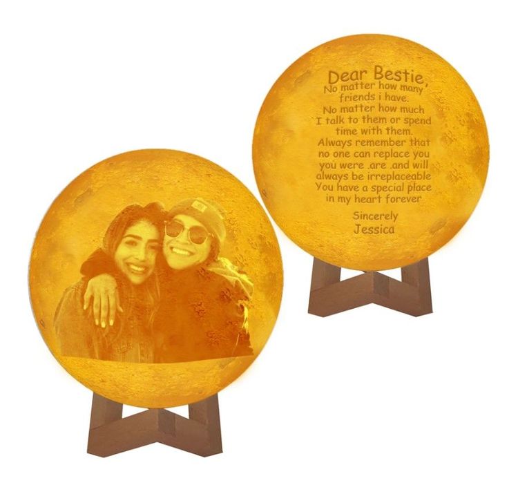 Best Dear My Bestie You Have a Special Place in My Heart Moon Lamp