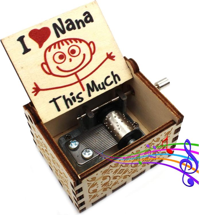 Wooden Engraved Music Box