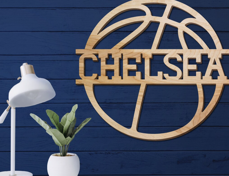 Basketball Name Sign