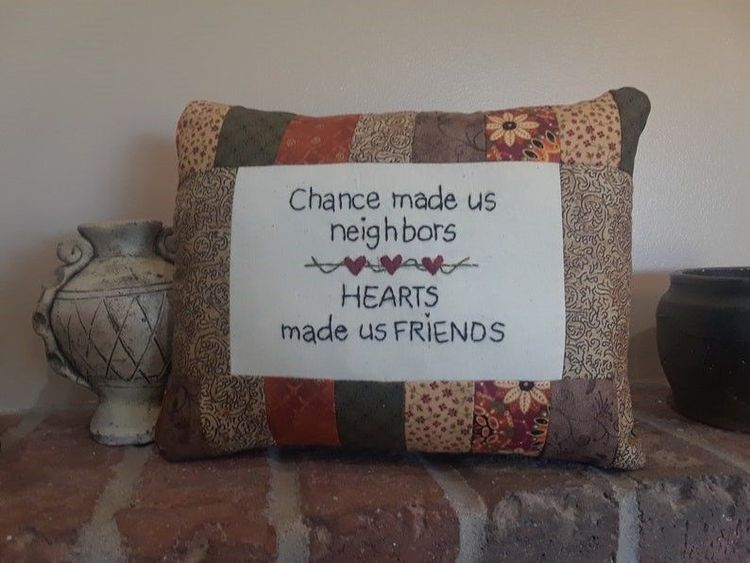 Chance Made Us Neighbors Hearts Make Us Friends - Personalized