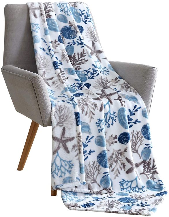 Decorative Ocean Life Throw Blanket